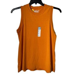 carhartt Women’s Persimmon Orange Casual Relaxed Fit Sleeveless Shirt XS, S, L